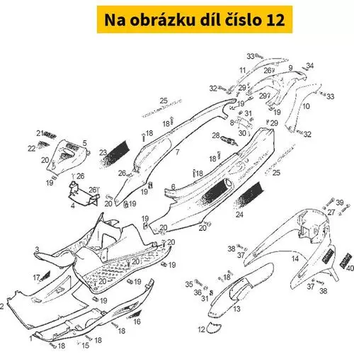 Supplem. Rear Fender,V.Start. 00F00700381