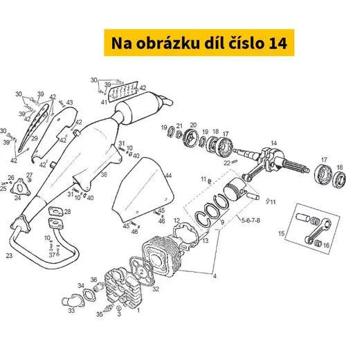 Crankshaft DERBI pin Ø10 Atlantis 50 2T E1 1999-2002 00G02502141