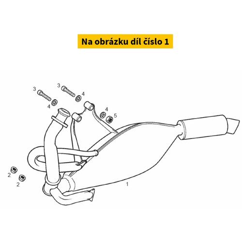 Exhaust DERBI GP1 Race 50 2T E2 2005-2007 (with AIS) 00G03469601