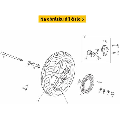 Casq.Eje Rueda Dtra. 6v. 00H01202291