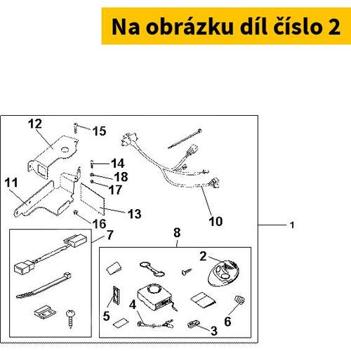 DALKOVE OVLADANI 08E50EWN80031