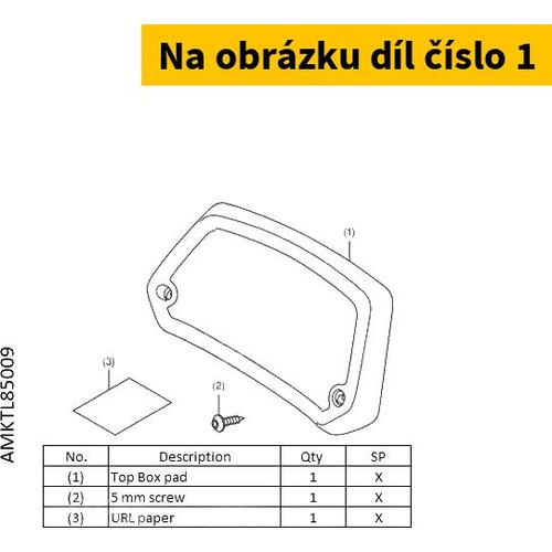 KIT,TOP BOX PAD (RUBBER) 08L85MKTD00