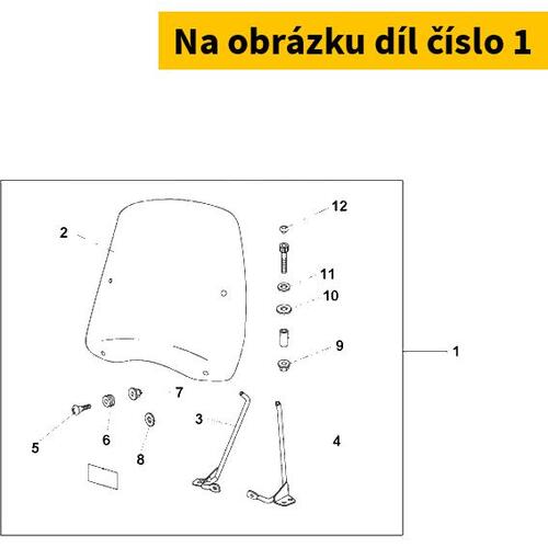 WINDSHIELD 08R80GFM801A