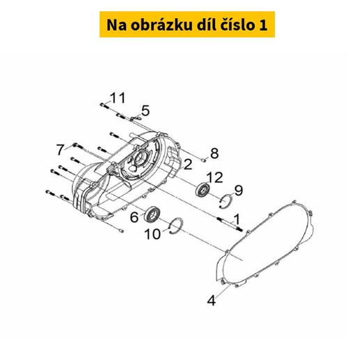 R Cover Stud Bolt M8 11113-TL1-000