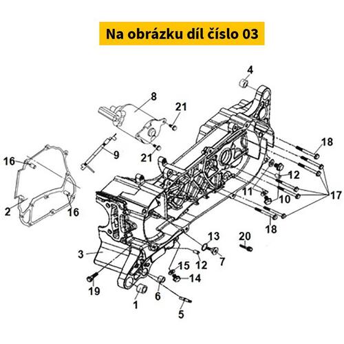 L. Crank Case Comp. 11200-XR4-000