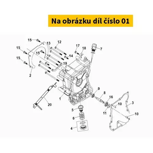 R. Crank Case Cover 11331-MA1-010