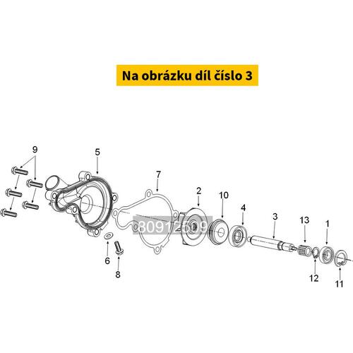 Water Pump Shaft 1140021600