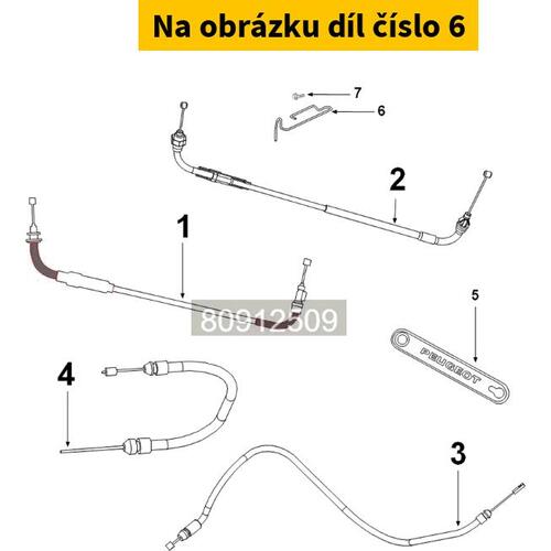 Throt Control Cable Control Guide 1140142606