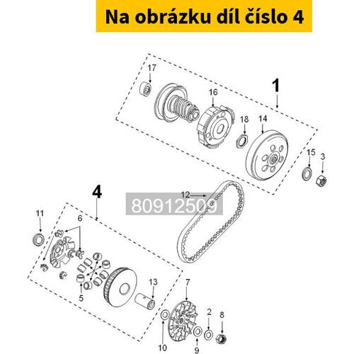 Driven Pulley Assy 1140163200