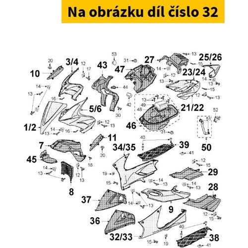 Lh Floor Board (Painted) 1174770769