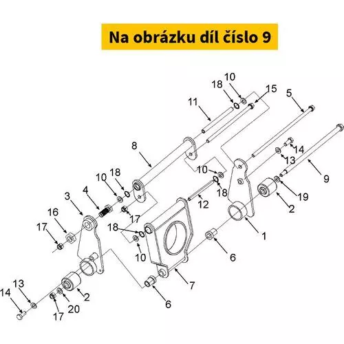 Axe Inferieur D14 Hm10 - 307 1179153612