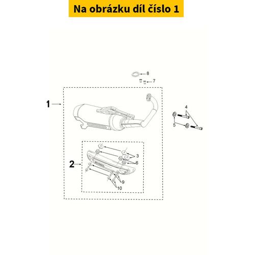 Exhaust PEUGEOT Kisbee 50i 2T E4 2018-2020 1179231400