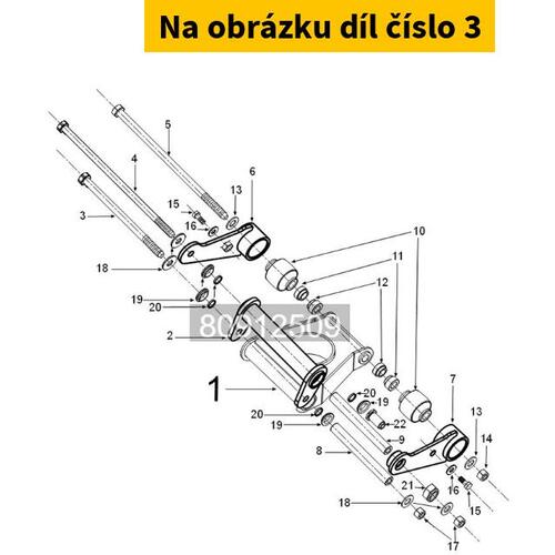 Axle M12x1.75 1179600011