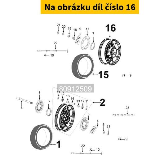 Rear Wheel 15'X4.5' 1179745700