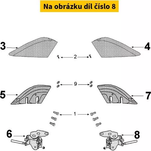 Straight Mechanism Footrest Assy 1179763000