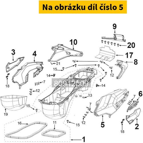 Lh Upper Side Panel 1279721038