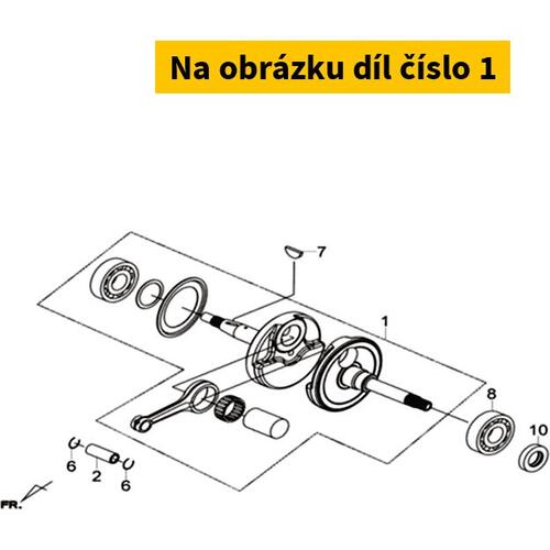 Crankshaft SYM pin Ø17 Joymax 250 4T E3 2012 13000-L2A-000