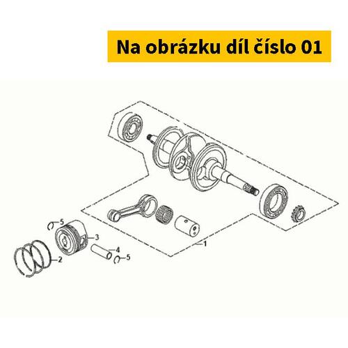 Crankshaft SYM pin Ø13 Jet 14 125 AC 4T E5 2021 13000-XWA-000