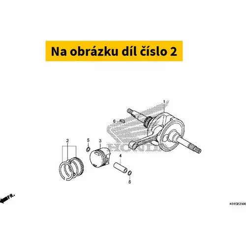 RING SET, PISTON (STD.) ( 13011KWN900