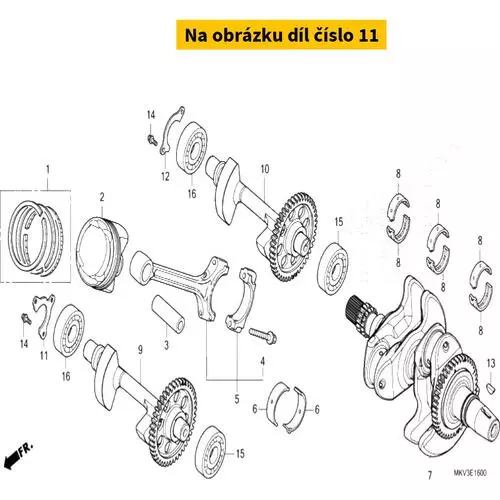 PLATE, BALANCER BEARING S 13481MGSD30