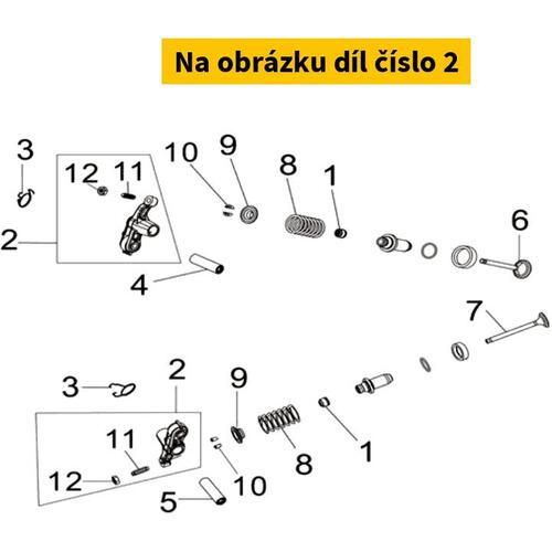 VALVE ROCKER ARM ASSY 1443A-F62-000