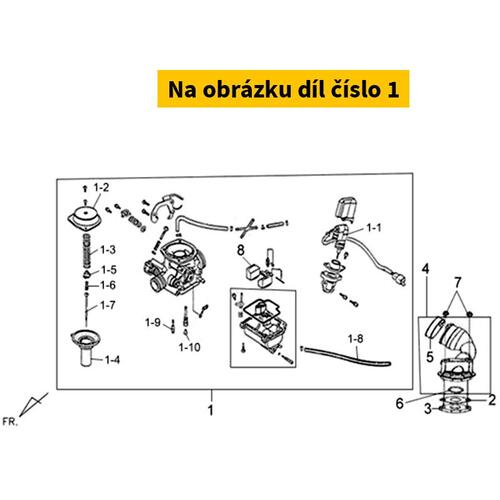 Carburettor Deni PD18J SYM Fiddle II 50 4T E3 2009-2014 16100-AWA-010