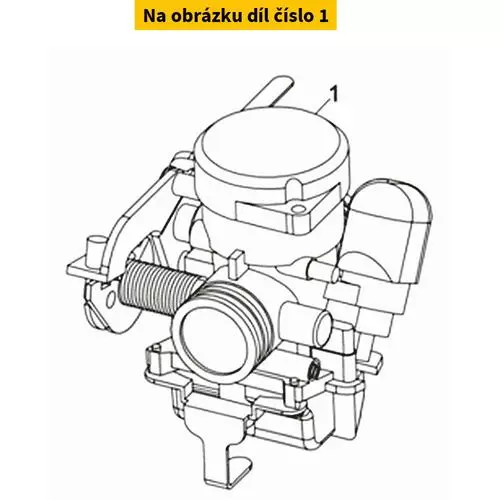 Carburettor Keihin CVK PD24J SYM Citycom 125 4T E3 2009-2010 1610A-LGA-000