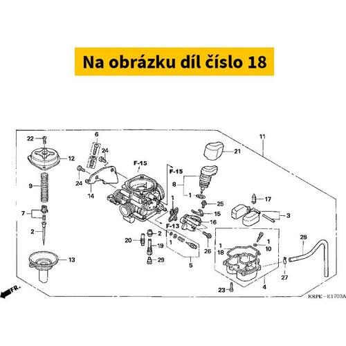 GASKET, FLOAT CHAMBER 16163KRP981