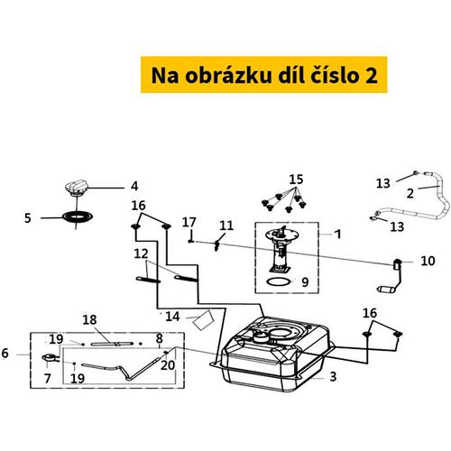 Fuel Tube Assy 1673A-L1G-000