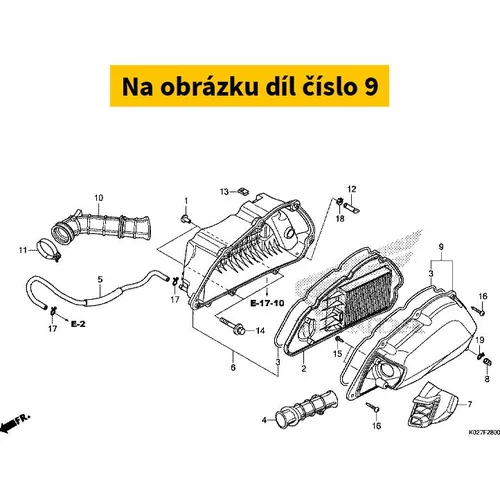 COVER SUB ASSY., AIR CLEA 17245K01900