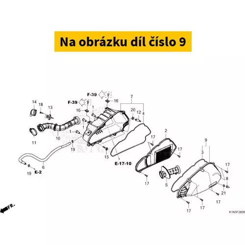 COVER SUB ASSY., AIR CLEA 17245K1NV00