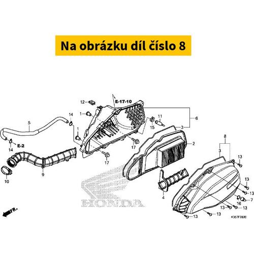 COVER SUB ASSY., AIR CLEA 17245KWN980