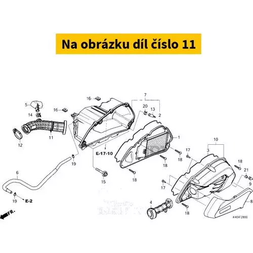 TUBE, AIR CLEANER CONNECT 17253K40A00