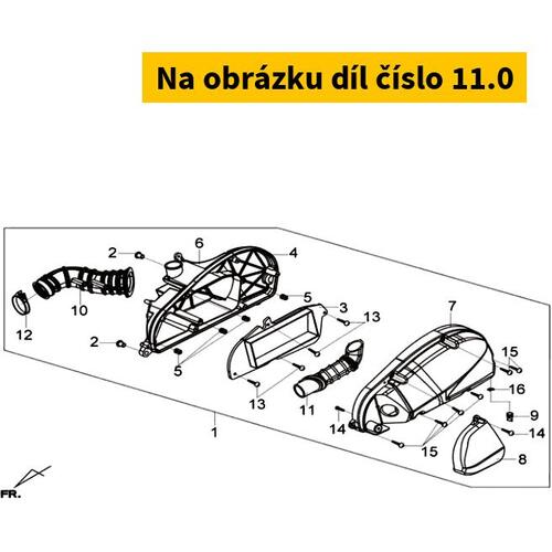 Air/C Duct 17255-LDA-000