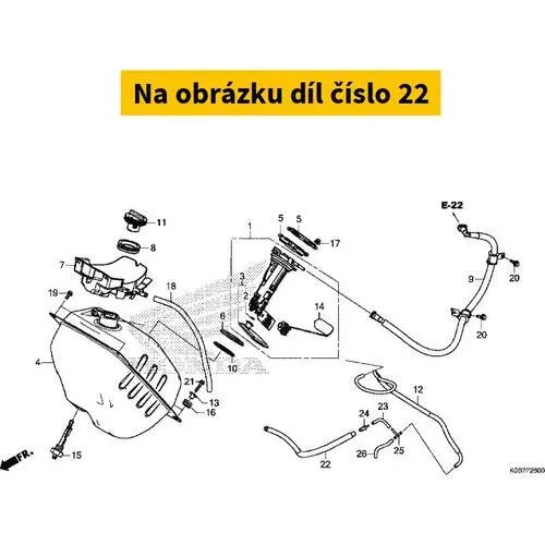 TUBE A, AIR 17413K0BK00