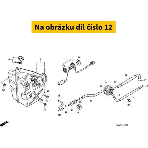 TUBE C, FUEL 17683KEY900