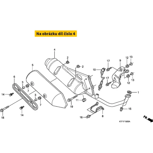 Muffler comp., ex. 18300KTG890