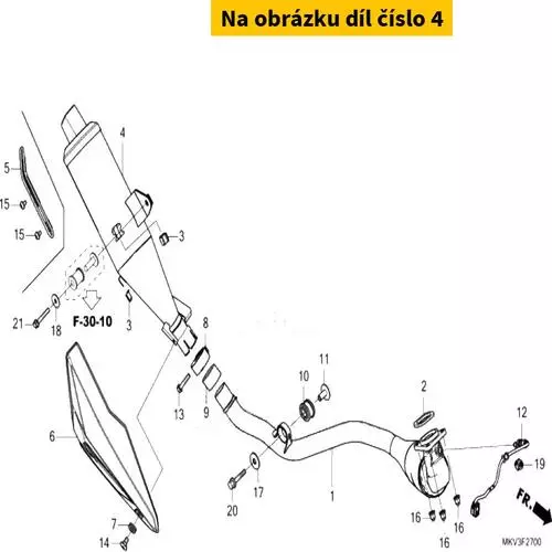 MUFFLER COMP. 18310MKVD01