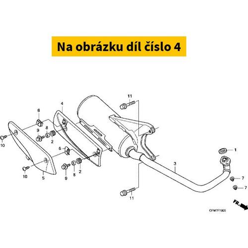 PROTECTOR A, MUFFLER 18318GFM970