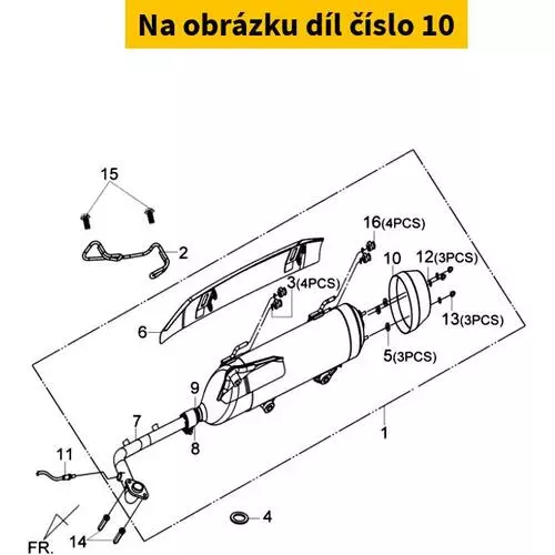 Muffler Rear Protector 18328-HLK-000