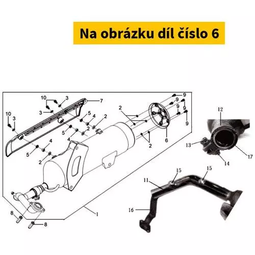 Muffler Rear Protector Complete 18328-HMA-000