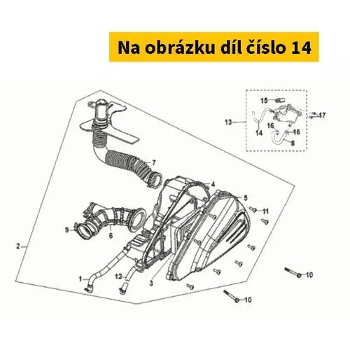 Res. Tank Water Tube B 19509-X81-010