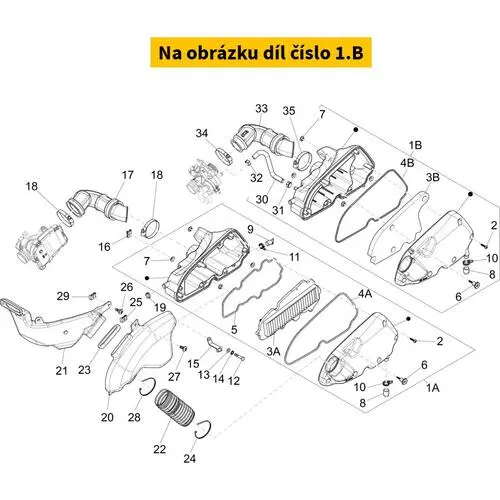 Complete Air Cleaner Box 1A000347