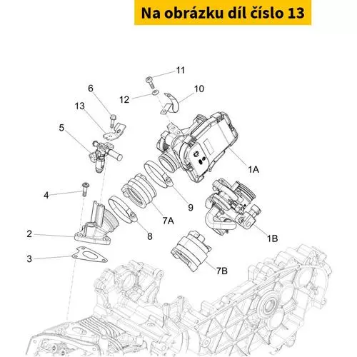 Fuel Pipe Bracket With I.P. 1A000390