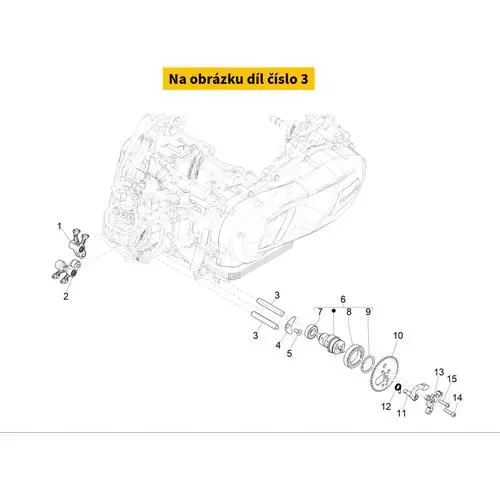 Rocker Arm Spindle 1A004376