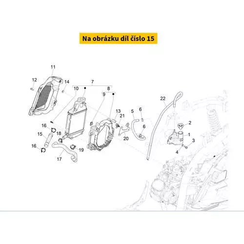 Head/Radiator Water Pipe 1A006075