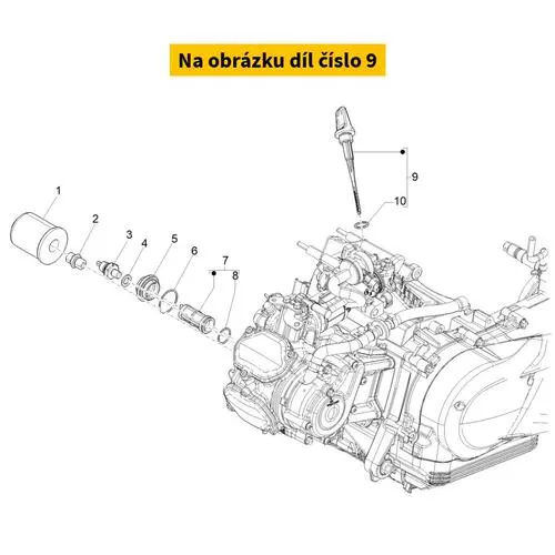 Complete Oil Dipstick 1A007163