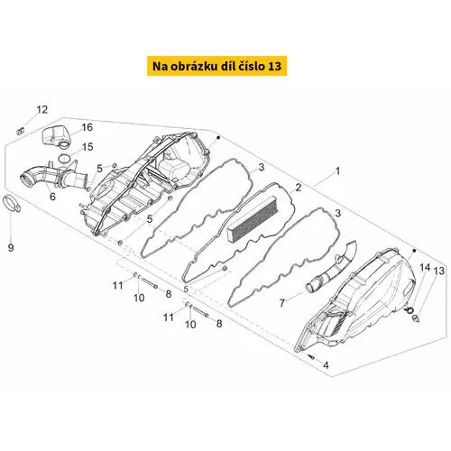 Filter box hood 1A007216