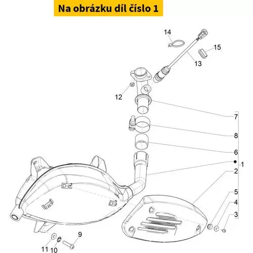 Exhaust VESPA GTS Super 300i 4T E4 2016-2018 (NOTTE) 1A0093175