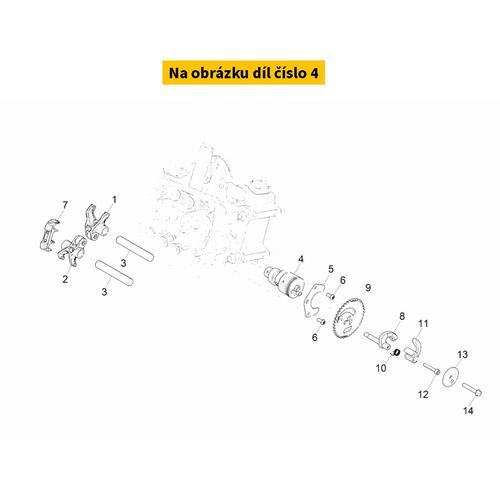 Camshaft with i.p. Cat. A 1A0132450A